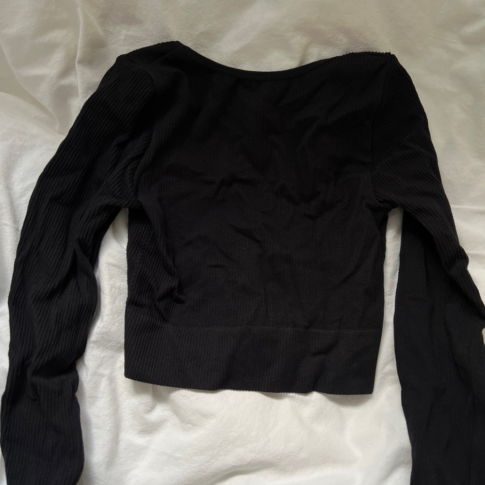 Garage Stella Long Sleeve Seamless top Black - Picture 2 of 6